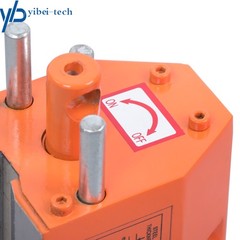 880lbs/400kg Magnetic Lifter Lifting Magnet Hoist 2.5 Safety Factor Orange