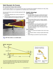 GORBEL WALL BRACKET JIB CRANE – 2 TON CAPACITY, SPAN 20 FT