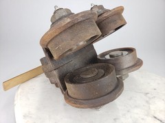 Antique Chisholm Moore Mfg 1 1/2 Ton Crane Beam Trolley No 120 Cleveland Ohio