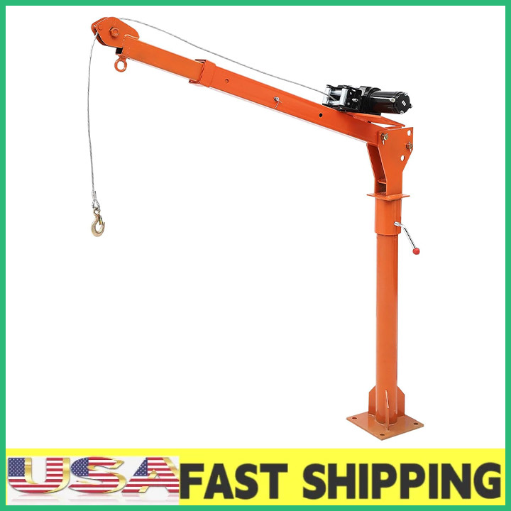 Pickup Truck Hoist Crane,Folding Truck Mounted Crane w/ Electric Winch,1100LBS