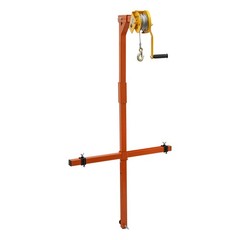 Air Conditioner Lifting Crane Bracket A/C Lifting Tool W/1200lbs Hand Winch