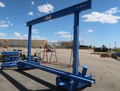 15 Ton Rolling Gantry Crane with 18′ Span-Adjustable Height 7.8ft-12.9ft NYS USA