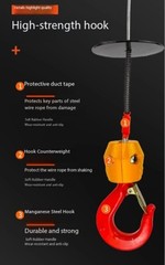 500KG Portable Electric Remote Winch Hand Winch Traction Block Electric