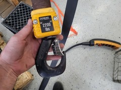 DEMAG 1 TON ELECTRIC CHAIN HOIST, DC-PRO 10-1000, MOTORIZED TROLLEY, DUAL SPEED