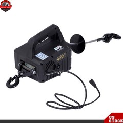 2-in-1 1100 lbs Electric Hoist Winch, Portable Power Winch Crane 13 ft/min 1500W