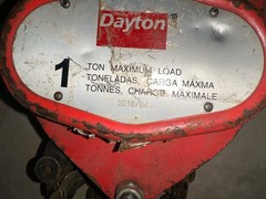 Dayton Manual Chain Hoist,2000 lb.,Lift 10 ft. 1VW55 Dayton 1VW55 190735149041