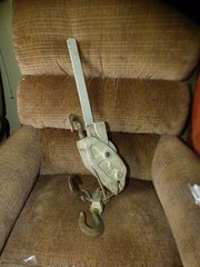lug all Hoist 1000/2000 LB CABLE Hoist Ratcheting 2 HOOK