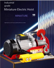 220V Mini Electric Hoist for Home Renovation – Compact Lifting Winch