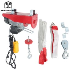 440LBS Miniature Electric Hoist with 14ft Remote Control & Single/Double Slings