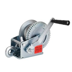 Heavy Duty Hand Winch 1200 lbs with 32 ft Steel Wire Rope, Hand Crank Strap G…