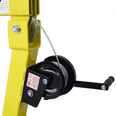 Hydraulic Pickup Truck Bed Crane, Jib Hoist with Extendable Boom, Swivel Base fo