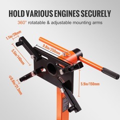 Engine Stand, 750 Lbs Rotating Engine Motor Stand With 360 Degree Adjustable