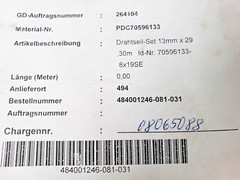 DEMAG 70596133 Wire Rope Set – DR10 H12 4/1 Hoist Experts