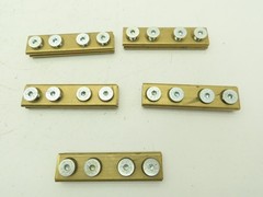 Conductix F-45-50 Copper Head Conductor Rail Joint F35 PT 4 Bolt Lot of 5
