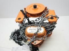 Vestil 500 KG Low Headroom Chain Hoist Trolley LOW-1G 1000 LBS – NOB NEW!