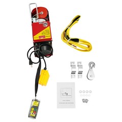 110V Hoist 440 lb Dual-Line 510W Copper Motor 12m Rope Wireless/Wired Remote