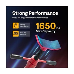 SPECSTAR Movable Under Hoist Support Stand, 3/4 Ton 1650Lbs Capacity Jack Sta…