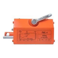 880lbs/400kg Magnetic Lifter 2.5 Safety Factor Lifting Magnet Hoist Orange