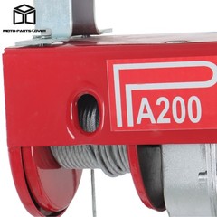 440lbs/200kg Mini Electric Hoist Single/Double Slings 6.6ft Wired Remote Control
