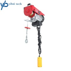 1320LBS Mini Electric Hoist,110V with Wire Remote Control & Single/Double Sling