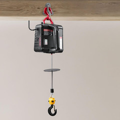2-In-1 Electric Hoist Winch, 1100 Lbs Capacity, 1500W Portable Power Winch Crane