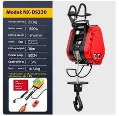 160 Kg 30 M Double-hole Electric Hoist 220 V Suspended Portable Home Crane