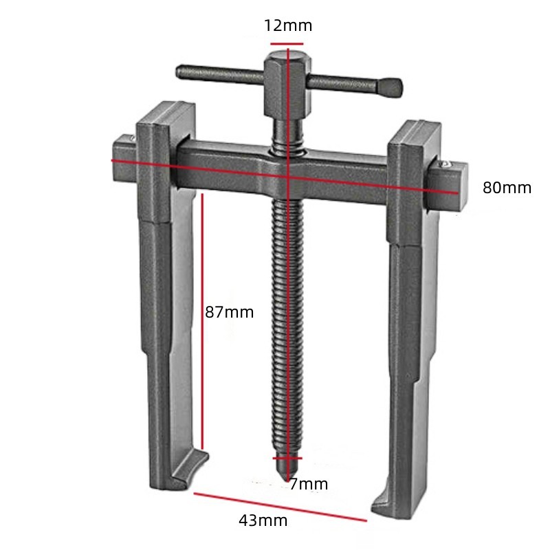 2-Jaw Gear Puller 4″ Carbon Steel Separate Lifting Device for Bearings