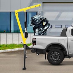 Hydraulic Pickup Truck Crane Hoist Crane 1000lbs Capacity 360° Swivel Hoist Lift