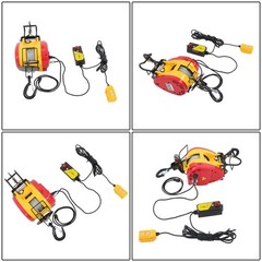 2-In-1 Electric Hoist Winch, 1100 Lbs Capacity, 1800W Portable Power Winch, 98 F