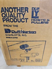 Duff-Norton Trolley 2597-359-15 Monorail NSN: 3950-01-285-5631