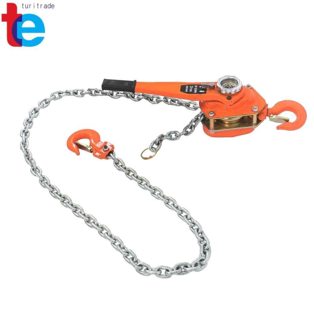 6600lb Capacity 10ft Manual Lever Block Steel Chain Hoist Wrench Hoist G80 Chain
