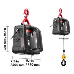 Uimoso 2-in-1 Electric Hoist Winch 1100 lbs with Manual and Wireless Control