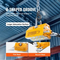 Uimoso Permanent Magnetic Lifter, 2200 lbs/1000 kg Capacity for Heavy Lifting