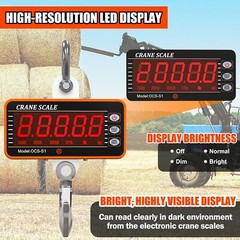 Heavy Duty Industrial Digital Hanging Crane Scale For Farm Factory Auto Garage