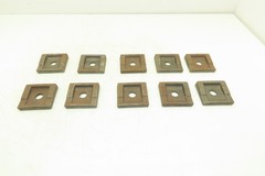 Acco Bridge Crane Rail Support Clamp Plate Cast Iron 2-1/2 x 2-3/4″ Lot of 10