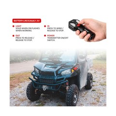 X-BULL Winch 4500LBS Steel Cable Electric Winch with Roller Fairlead, Wired H…