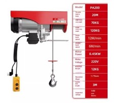 Electric Hoist 220v Home Small Crane Hoist Winch 1/0.5 Tons Winch Lift Crane