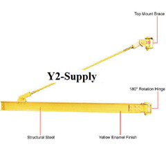 NEW! Top-Braced Wall Mounted Jib Crane-12 Ft-2,000 Lb. Capacity!!