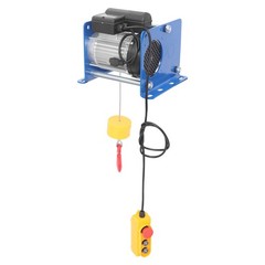 Electric Hoist Winch With Wired Control 881LBS Long Steel Wire Rope Lifting Tool