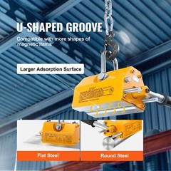 Permanent Magnetic Lifter Lifting Magnet 3300 lbs/1500 kg Neodymium Hoist