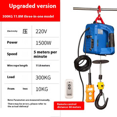 Miniature Electric Small Hoist 220v Crane Home Lifting Hoist Portable Hoist