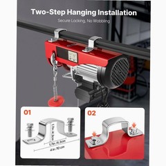 1320lb Hoist 40ft Height Steel Wire for Garage