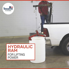 Hydraulic Pickup Truck Crane with Hand Winch – 2000-Lb. Capacity