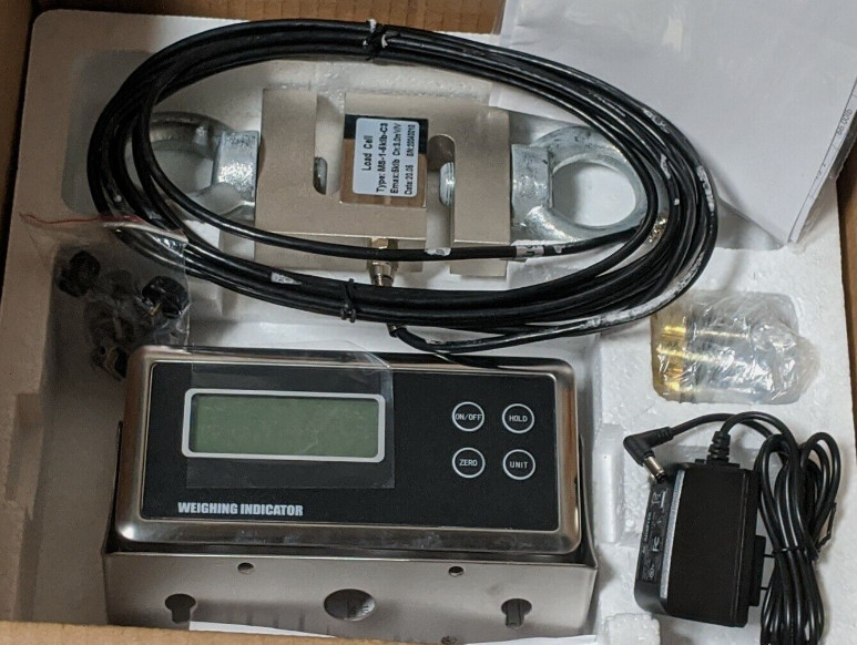15000 LB CALIBRATED S-TYPE LOAD CELL INDICATOR CRANE SCALE TENSION/ COMPRESSION