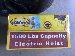 Northern Industrial Electrical 1500 Lbs Capacity Electric Hoist; New/NOS/NIB.