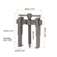 2-Jaw Gear Puller – 3″ Carbon Steel Separate Lifting Device for Bearings