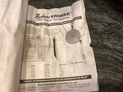packers kromer germany orange tool balancer 6-11 pounds model 7230-01