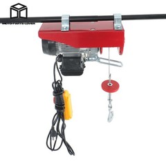 440LBS Miniature Electric Hoist with 14ft Remote Control & Single/Double Slings