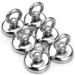 MIKEDE Strong Neodymium Fishing Magnets 6 Pack, 100 1.26, fishing-6p