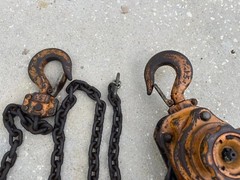 Harrington LB015 1 1/2 Ton Lever Chain Hoist Lifting Ratchet Hook Mount Japan